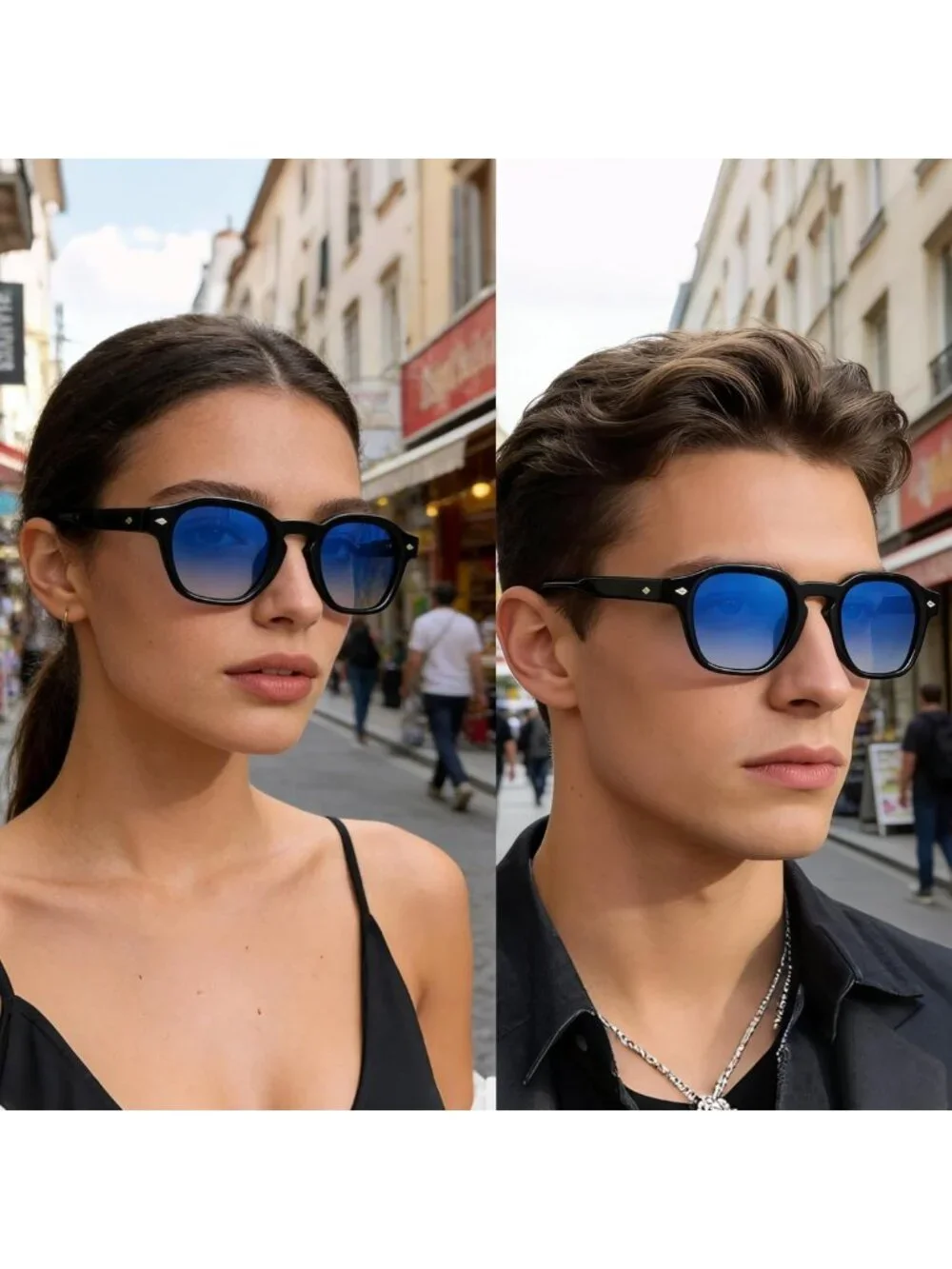 Stylish Polarized Sunglasses for Men & Women - Retro UV Protection, HD Clarity